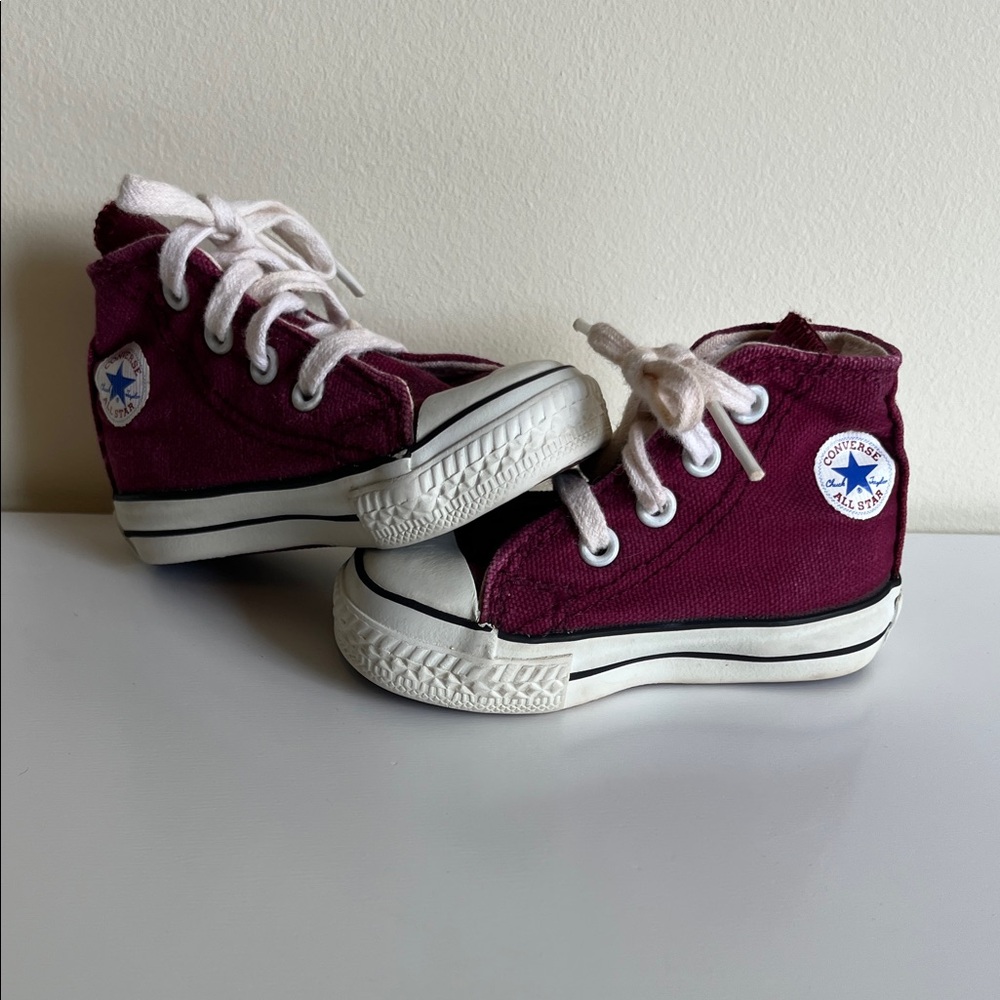 Converse Kids High-Top Sneakers - Maroon